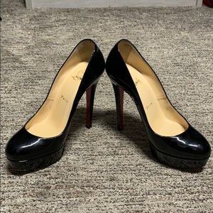 Christian Laboutin black shoes, size 7.5.